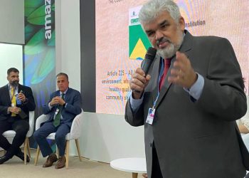 Conselheiro do TCE-AM palestra sobre mudanças climáticas em COP27, no Egito