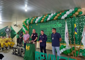 A Secretária de Estado de Administração Penitenciária (SEAP) entrega obras setoriais no Centro de Detenção Feminino