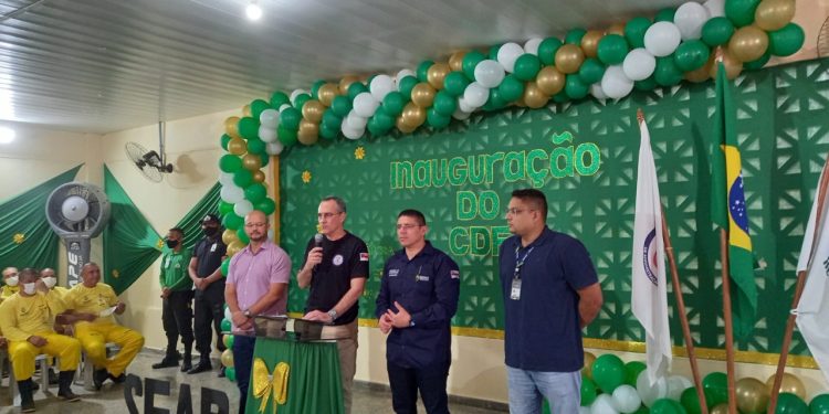 A Secretária de Estado de Administração Penitenciária (SEAP) entrega obras setoriais no Centro de Detenção Feminino