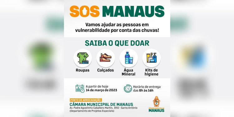 Caio André anuncia campanha para arrecadar doações para vítimas das chuvas em Manaus