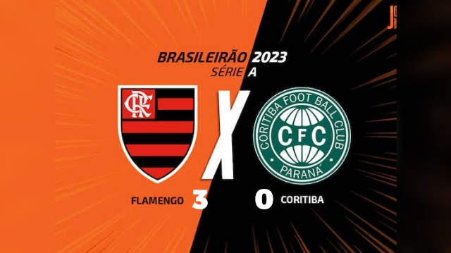 Flamengo vence por 3 a 0 Curitiba que foi dominado na estréia do Campeonato Brasileiro 2023