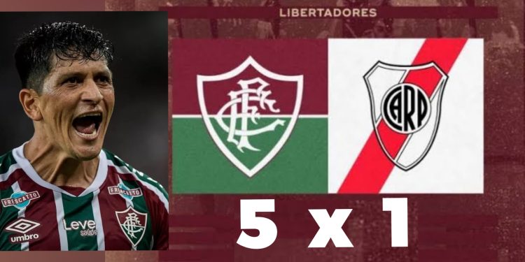 Cano faz três, Fluminense goleia o River Plate por 5 a 1 e encaminha vaga na Libertadores