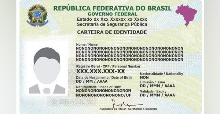 Veja a nova carteira de identidade não terá mais campos ‘sexo’ e ‘nome social’