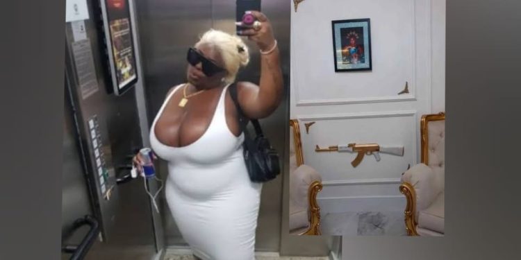 Jojo Todynho rebate crítica sobre decoração de escritório com réplica de arma em sua casa