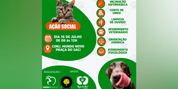 Ação Social promovida por Kennedy Marques acontece neste domingo na zona norte