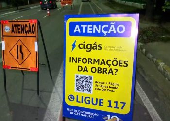 Obras da Cigás avançam nas zonas centro-oeste e centro-sul de Manaus, até o fim do primeiro semestre