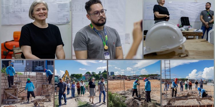 Governo do Amazonas recebe visita de representantes do ministério na obra da Casa da Mulher Brasileira