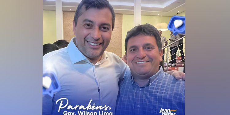 Pré-Candidato a Prefeito de Itacoatiara Jean Neder parabeniza o Governador do Amazonas Wilson Lima pelo seu aniversário 🎂 em 2024