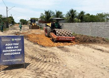 Governo do Amazonas avança com obra de reconstrução e pavimentação da estrada do Engenho, em Itacoatiara