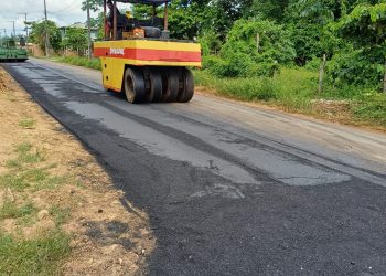 Governo do Amazonas avança com obra de pavimentação do sistema viário de Boa Vista do Ramos