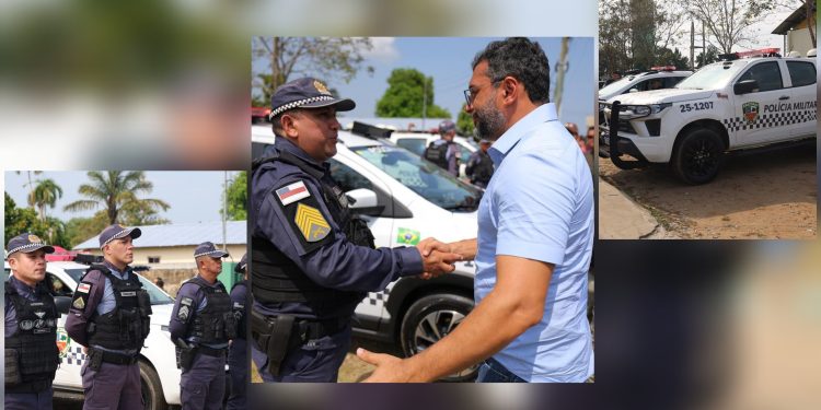 Governador Wilson Lima reforça segurança em Novo Airão com novas viaturas